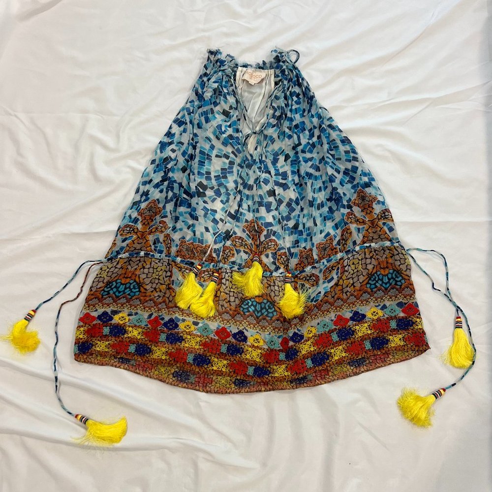 Rocco Sand Colorful Mini Dress